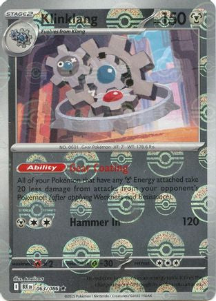 Klinklang (Poke Ball Pattern) 063/086 - SV Black Bolt Holofoil
