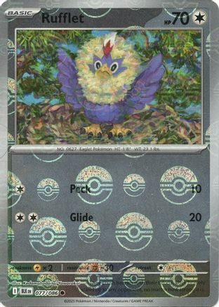 Rufflet (Poke Ball Pattern) 077/086 - SV Black Bolt Holofoil