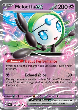 Meloetta ex 044/086 - SV Black Bolt Holofoil
