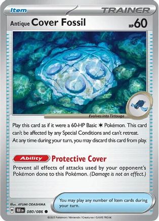 Antique Cover Fossil 080/086 - SV Black Bolt Reverse Holofoil