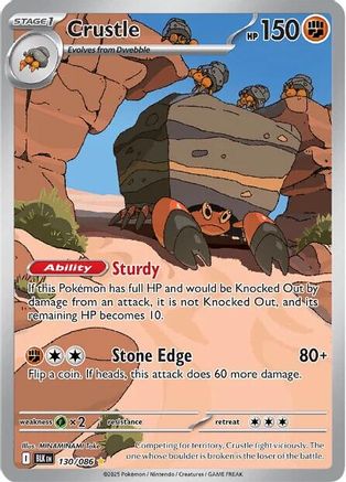 Crustle - 130/086 130 - SV Black Bolt Holofoil