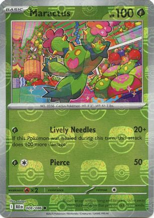 Maractus (Master Ball Pattern) 008/086 - SV Black Bolt Holofoil