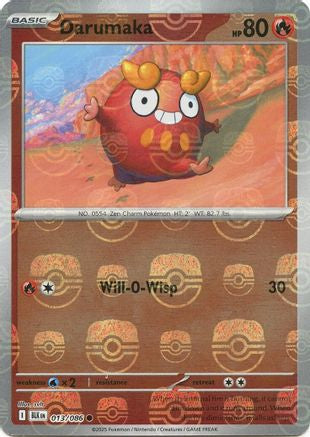 Darumaka (Master Ball Pattern) 013/086 - SV Black Bolt Holofoil