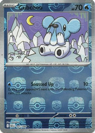 Cubchoo (Master Ball Pattern) 025/086 - SV Black Bolt Holofoil