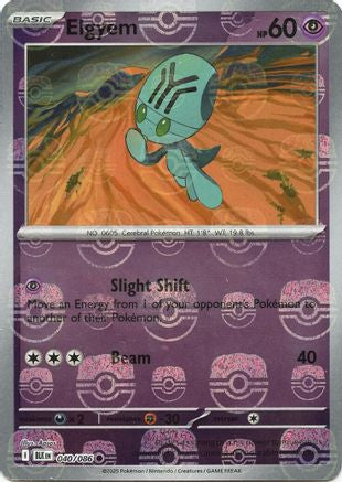 Elgyem (Master Ball Pattern) 040/086 - SV Black Bolt Holofoil
