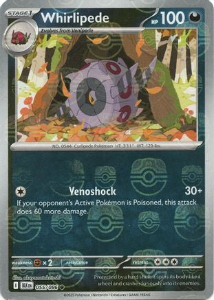 Whirlipede (Master Ball Pattern) 055/086 - SV Black Bolt Holofoil