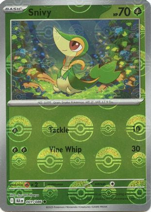 Snivy (Poke Ball Pattern) 001/086 - SV Black Bolt Holofoil