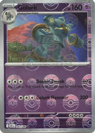 Golurk (Poke Ball Pattern) 043/086 - SV Black Bolt Holofoil