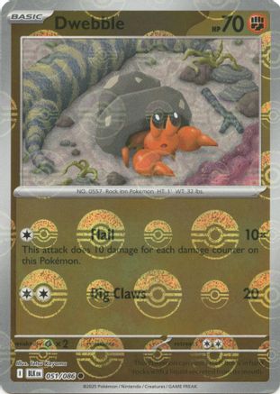 Dwebble (Poke Ball Pattern) 051/086 - SV Black Bolt Holofoil