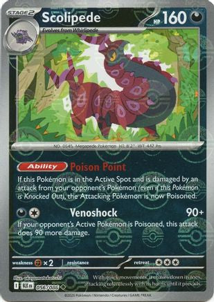 Scolipede (Poke Ball Pattern) 056/086 - SV Black Bolt Holofoil