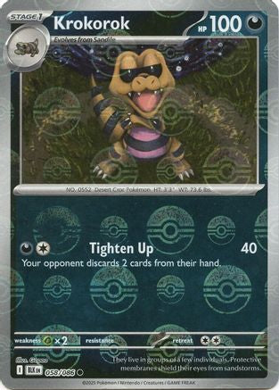 Krokorok (Poke Ball Pattern) 058/086 - SV Black Bolt Holofoil