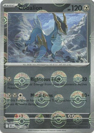 Cobalion (Poke Ball Pattern) 066/086 - SV Black Bolt Holofoil