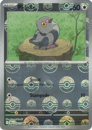 Pidove (Poke Ball Pattern) 071/086 - SV Black Bolt Holofoil