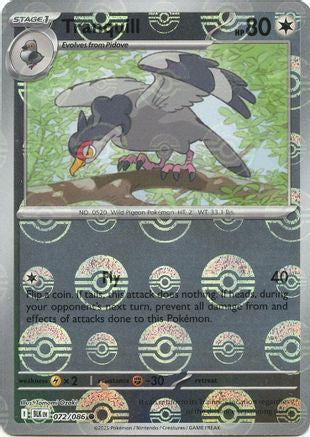 Tranquill (Poke Ball Pattern) 072/086 - SV Black Bolt Holofoil