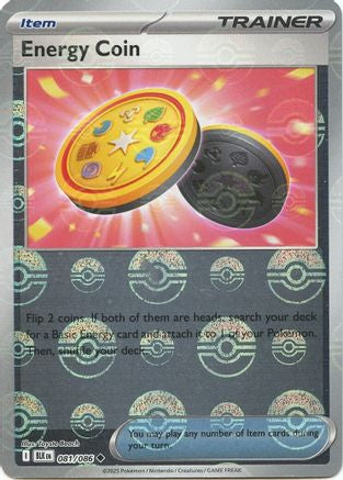 Energy Coin (Poke Ball Pattern) 081/086 - SV Black Bolt Holofoil