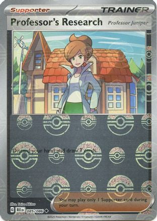 Professor's Research (Poke Ball Pattern) 085/086 - SV Black Bolt Holofoil