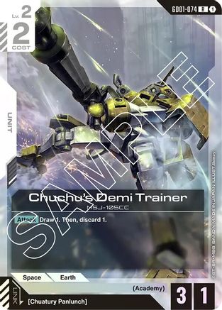 Chuchu's Demi Trainer (GD01-074) - Newtype Rising Holofoil