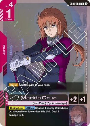 Marida Cruz (GD01-093) - Newtype Rising Holofoil