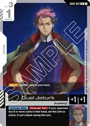 Guel Jeturk (GD01-097) - Newtype Rising