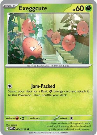 Exeggcute 004/132 - ME01 Mega Evolution Reverse Holofoil