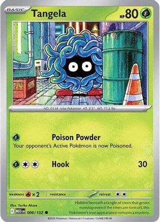Tangela 006/132 - ME01 Mega Evolution Reverse Holofoil