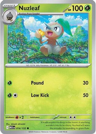 Nuzleaf 014/132 - ME01 Mega Evolution