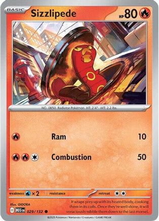 Sizzlipede 029/132 - ME01 Mega Evolution