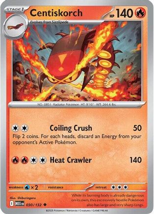 Centiskorch 030/132 - ME01 Mega Evolution Reverse Holofoil