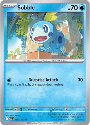 Sobble 039/132 - ME01 Mega Evolution Reverse Holofoil