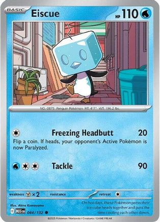 Eiscue 044/132 - ME01 Mega Evolution Reverse Holofoil
