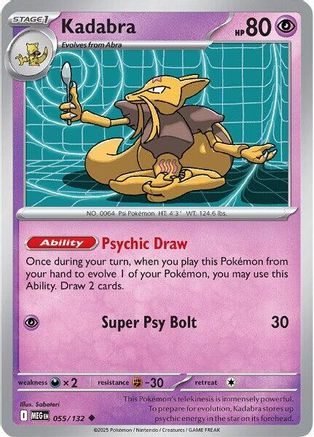 Kadabra 055/132 - ME01 Mega Evolution