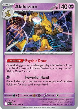 Alakazam 056/132 - ME01 Mega Evolution Reverse Holofoil
