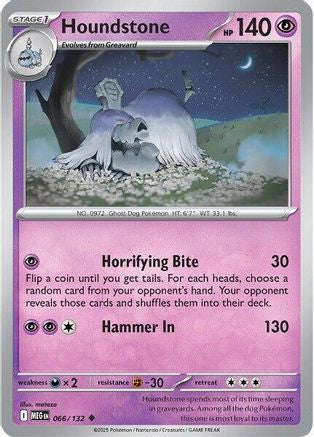 Houndstone - 066/132 - ME01 Mega Evolution Reverse Holofoil