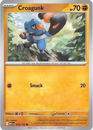 Croagunk 078/132 - ME01 Mega Evolution Reverse Holofoil