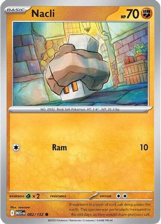 Nacli 082/132 - ME01 Mega Evolution Reverse Holofoil