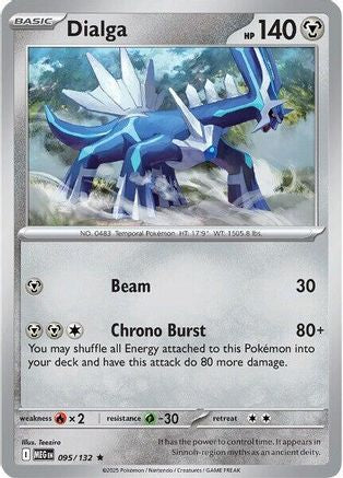 Dialga 095/132 - ME01 Mega Evolution Reverse Holofoil