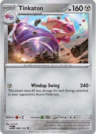 Tinkaton 098/132 - ME01 Mega Evolution Reverse Holofoil