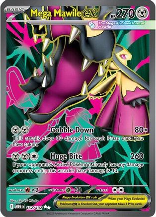 Mega Mawile ex - 162/132 - ME01 Mega Evolution Holofoil