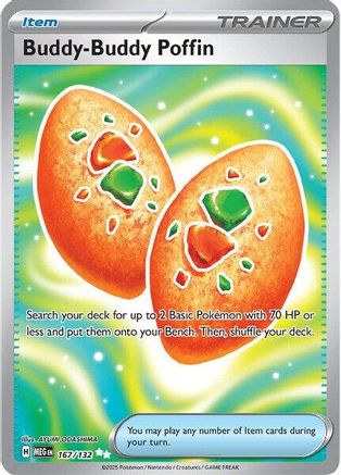 Buddy-Buddy Poffin 167/132 - ME01 Mega Evolution Holofoil