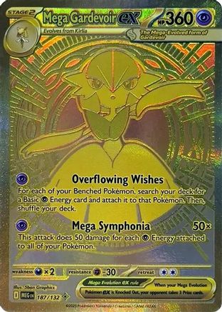 Mega Gardevoir ex - 187/132 - ME01 Mega Evolution Holofoil