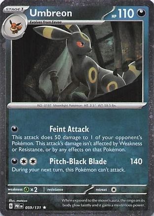 Umbreon - 059/131 (Cosmos Holo) 59 - Miscellaneous Cards & Products Holofoil