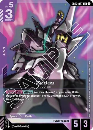 Zedas (GD02-057) - Dual Impact Holofoil