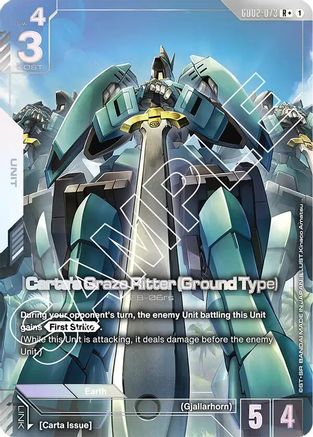 Carta's Graze Ritter (Ground Type) (R+) (GD02-073) - Dual Impact Holofoil
