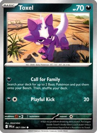Toxel 067/094 - ME02 Phantasmal Flames Reverse Holofoil