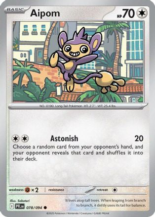 Aipom 078/094 - ME02 Phantasmal Flames Reverse Holofoil