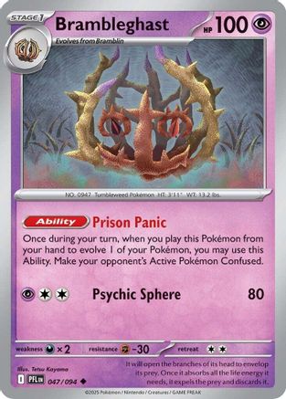 Brambleghast 047/094 - ME02 Phantasmal Flames Reverse Holofoil