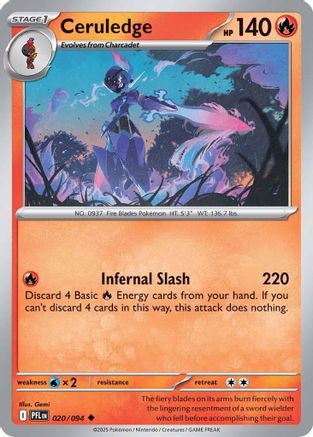 Ceruledge 020/094 - ME02 Phantasmal Flames