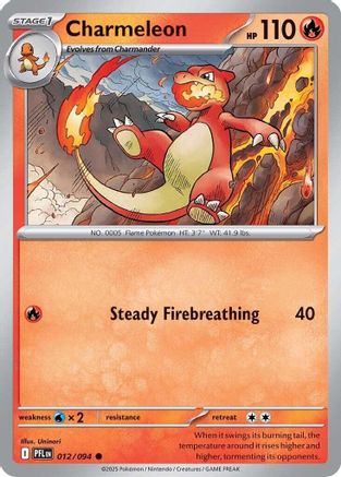 Charmeleon 012/094 - ME02 Phantasmal Flames Reverse Holofoil
