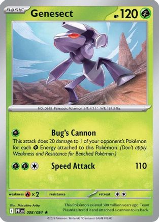 Genesect 008/094 - ME02 Phantasmal Flames Holofoil