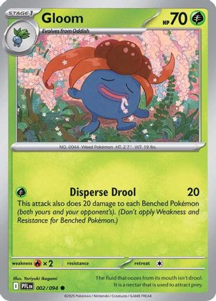 Gloom 002/094 - ME02 Phantasmal Flames Reverse Holofoil